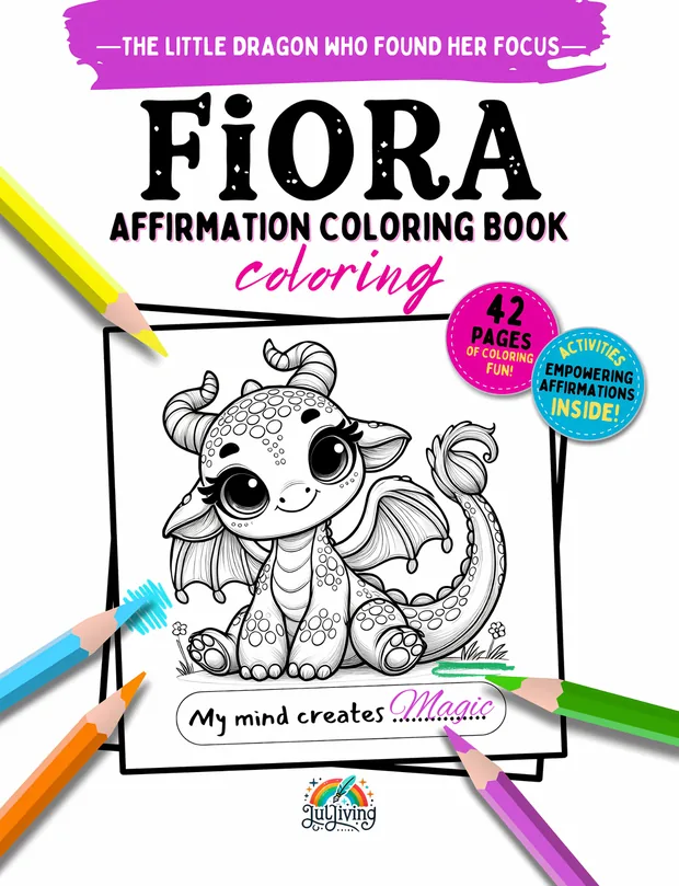 Cover of the Fiora Affirmation Coloring Book